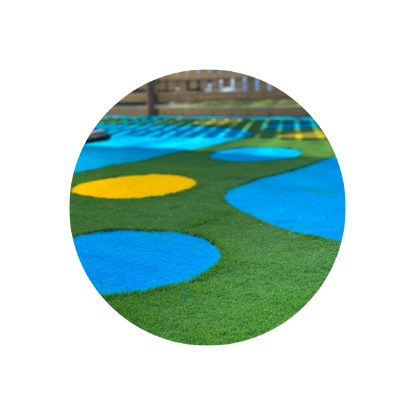 colourful play grass