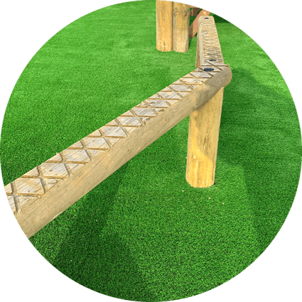 Risky Play Balance Beam Grass