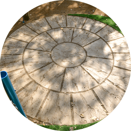 round paving stones