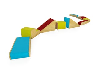 Plonki - Medium Set (Coloured, 9 Blocks)