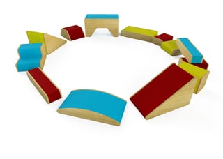Plonki - Large Set (Coloured, 13 Blocks)