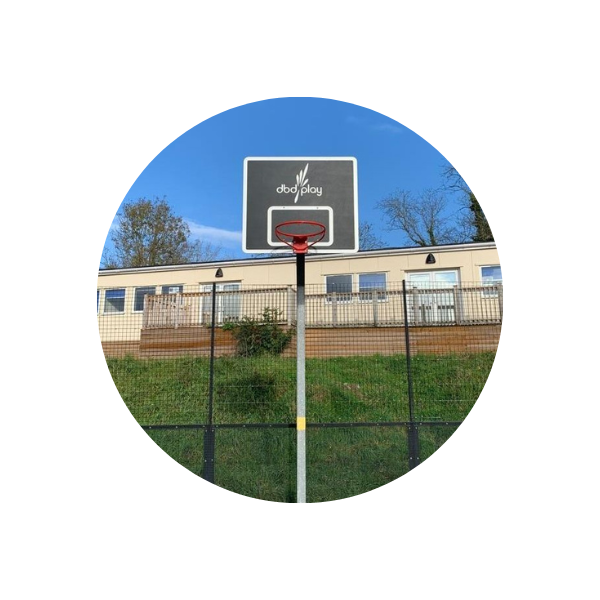 a playground basketball hoop