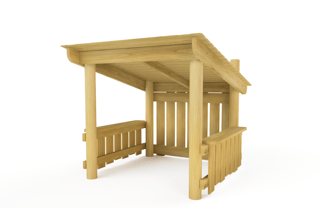Play Den with Worktops & Bench