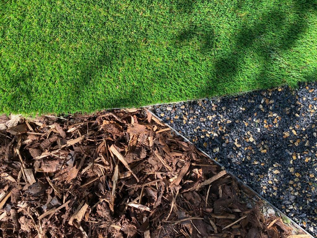 Bark, Artificial Grass and Resin Bound Gravel