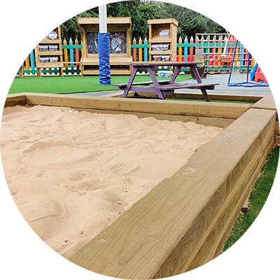 Sleeper Play Sand Pit